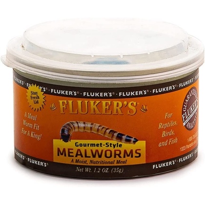 Flukers Gourmet Style Canned Mealworms
