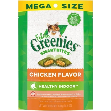 Greenies SmartBites Healthy Indoor Chicken Flavor Cat Treats