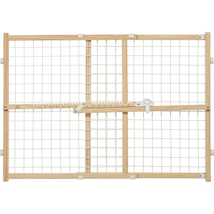 MidWest Wire Mesh Wood Presuure Mount Pet Safety Gate