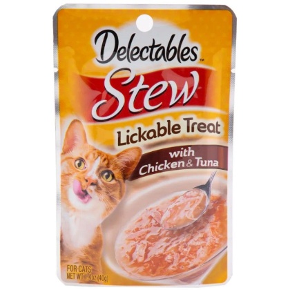 Hartz Delectables Stew Lickable Cat Treats - Chicken & Tuna
