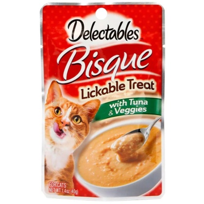 Hartz Delectables Bisque Lickable Treat for Cats - Tuna & Veggies