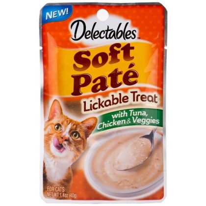 Hartz Soft Pate Lickable Treat for Cats Tuna Chicken and Veggies