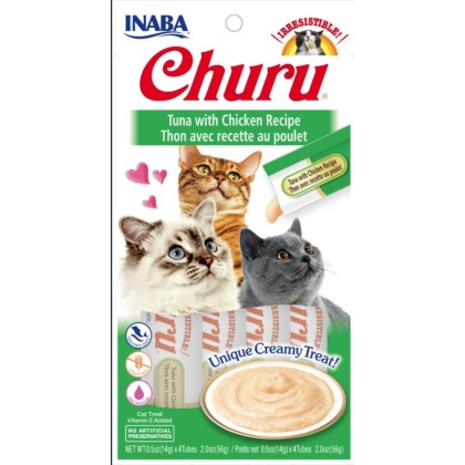 Inaba Churu Tuna with Chicken Recipe Creamy Cat Treat