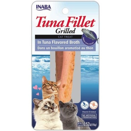 Inaba Tuna Fillet Grilled Cat Treat in Tuna Flavored Broth