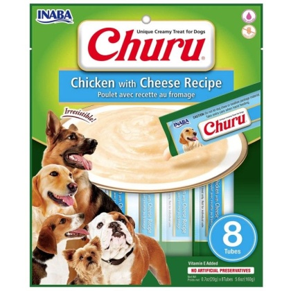 Inaba Churu Chicken with Cheese Recipe Creamy Dog Treat