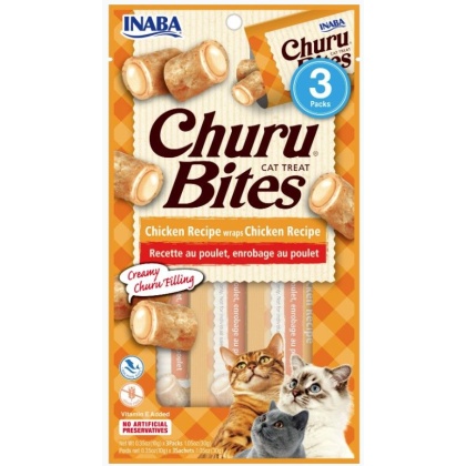 Inaba Churu Bites Cat Treat Chicken Recipe wraps Chicken Recipe