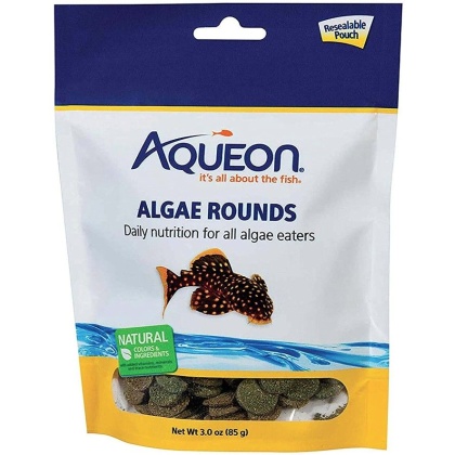 Aqueon Algae Rounds Fish Food