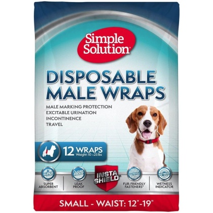Simple Solution Disposable Male Wraps - Small