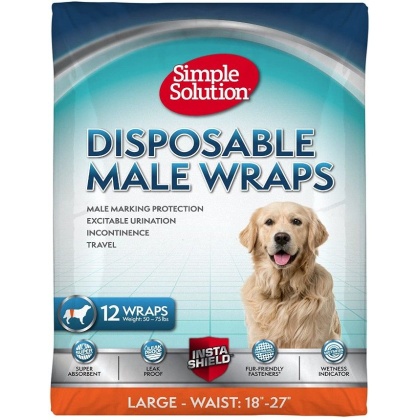Simple Solution Disposable Male Wraps - Large