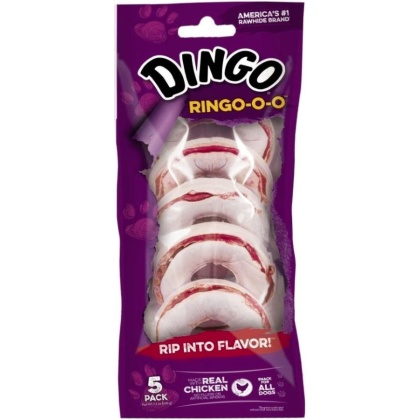 Dingo Ringo-o-o Meat & Rawhide Chew