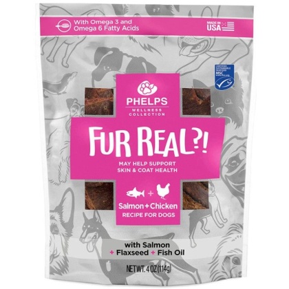 Phelps Pet Products Fur Real?! Skin and Coat Treat for Dogs