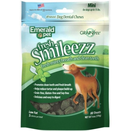 Emerald Pet Fresh Smileezz Dental Dog Treats Mini