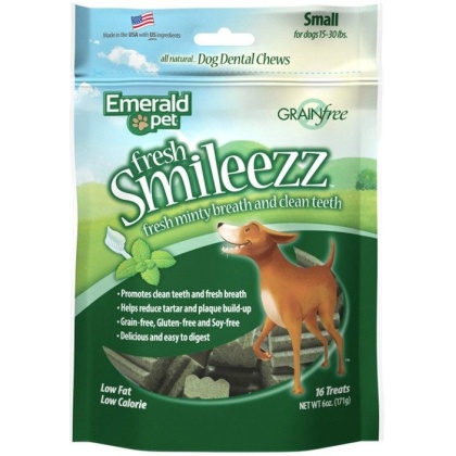 Emerald Pet Fresh Smileezz Dental Dog Treats Small