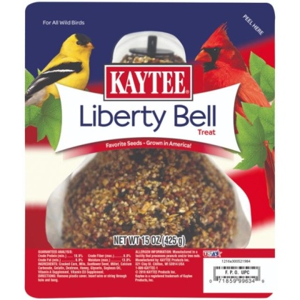 Kaytee Liberty Bell Wild Bird Treat with Favorite Seeds Grown In America For Wild Birds