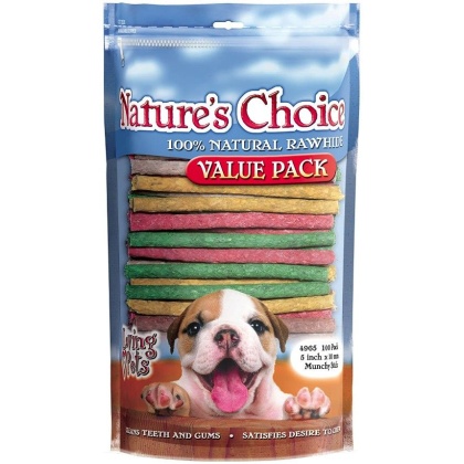 Loving Pets Nature\'s Choice Rawhide Munchy Stick Value Pack