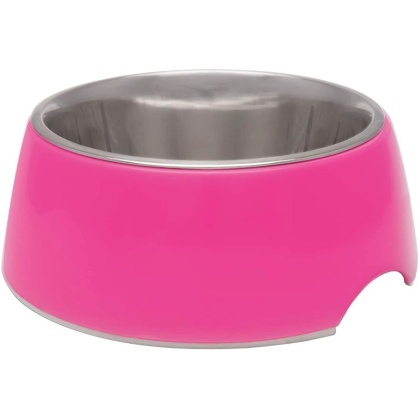 Loving Pets Hot Pink Retro Bowl