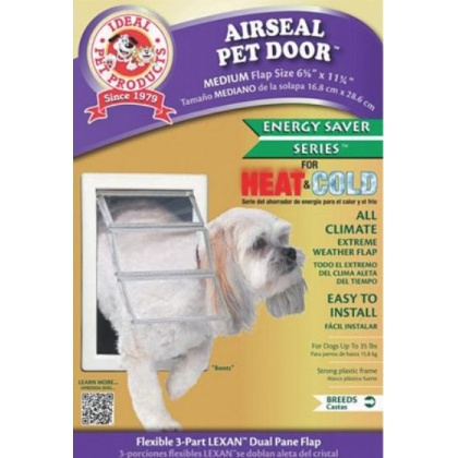 Ideal Pet Products Air Seal Plastic Pet Door with Telescoping Frame