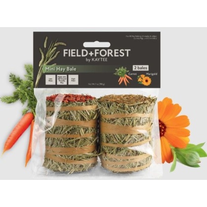 Kaytee Field and Forest Mini Hay Bale Carrot and Marigold