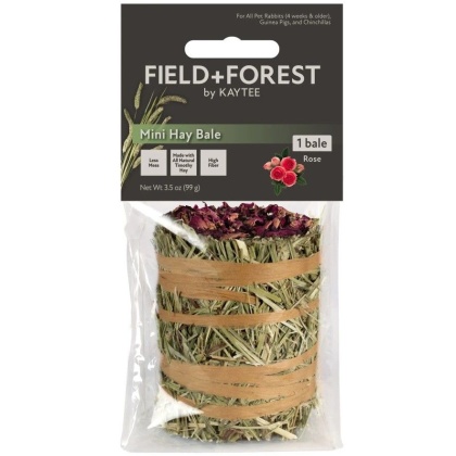 Kaytee Field and Forest Mini Hay Bale Rose