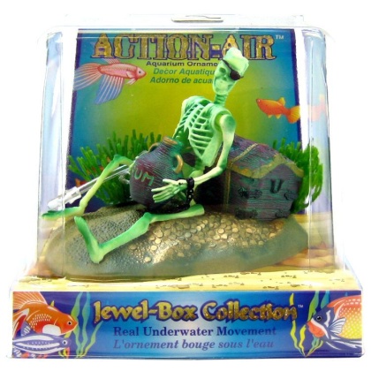 Penn Plax Action Air Jewel Box with Skeleton
