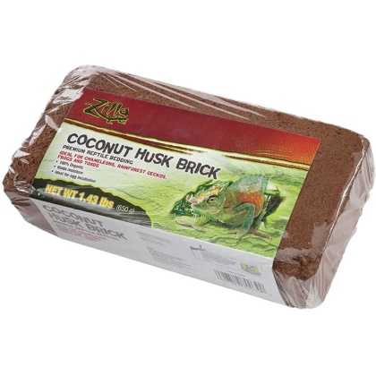 Zilla Coconut Husk Premium Reptile Bedding Brick