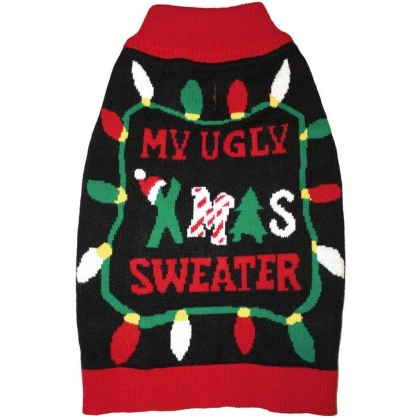 Fashion Pet Black Ugly XMAS Dog Sweater