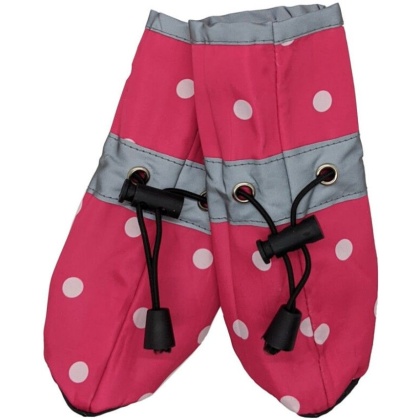 Fashion Pet Polka Dog Dog Rainboots Pink
