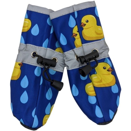 Fashion Pet Rubber Ducky Dog Rainboots Royal Blue