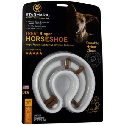 Starmark Horseshoe Ringer Treat Toy