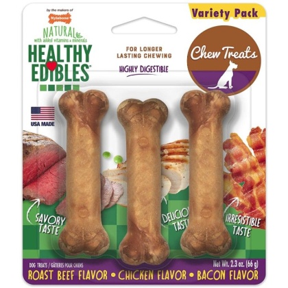 Nylabone Healthy Edibles Wholesome Dog Chews - Variety Pack