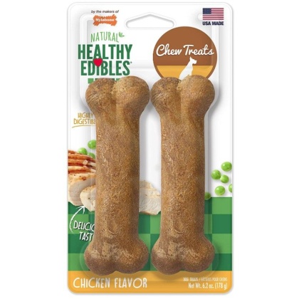 Nylabone Healthy Edibles Wholesome Dog Chews - Chicken Flavor
