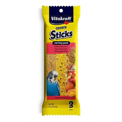 Vitakraft Crunch Sticks Variety Pack Parakeet Treats