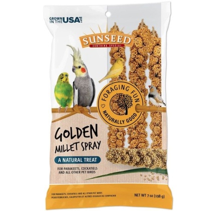 Sunseed Golden Millet Spray Natural Bird Treat