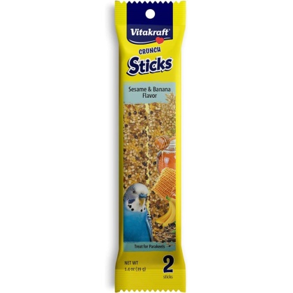 VitaKraft Sesame & Banana Sticks for Parakeets