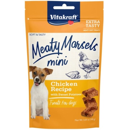 Vitakraft Meaty Morsels Mini Chicken Recipe with Sweet Potato Dog Treat