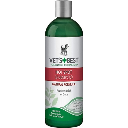 Vets Best Hot Spot Itch Relief Shampoo for Dogs