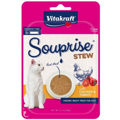 VitaKraft Souprise Stew Lickable Cat Treat Chicken and Tomato