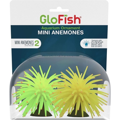 Tetra GloFish Anemone Aquarium Ornament Mini Multi-Pack