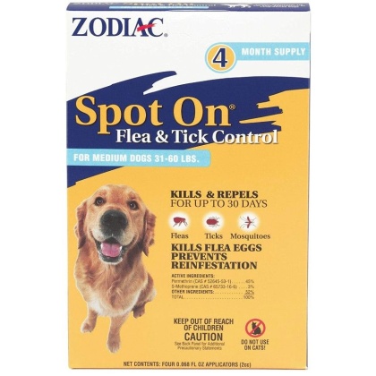 Zodiac Spot on Flea & Tick Controller for Dogs