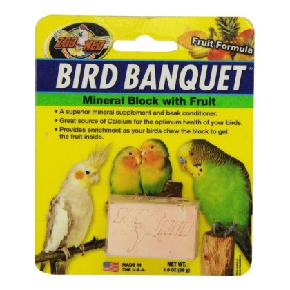 Zoo Med Bird Banquet Block Fruit Formula Small