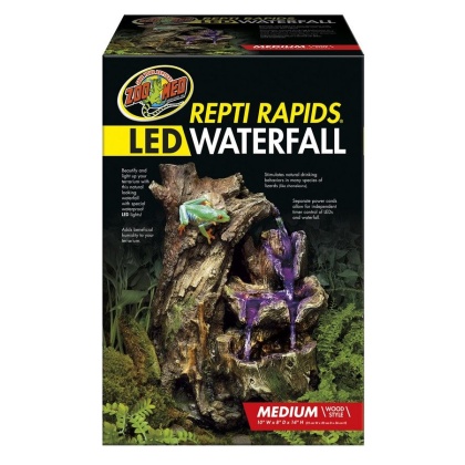 Zoo Med Repti Rapids LED Waterfall - Wood Style