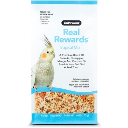 ZuPreem Real Rewards Tropical Mix Treats for Medium Birds