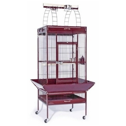 Large Select Wrought Iron Play Top Bird Cage - Coco Brown